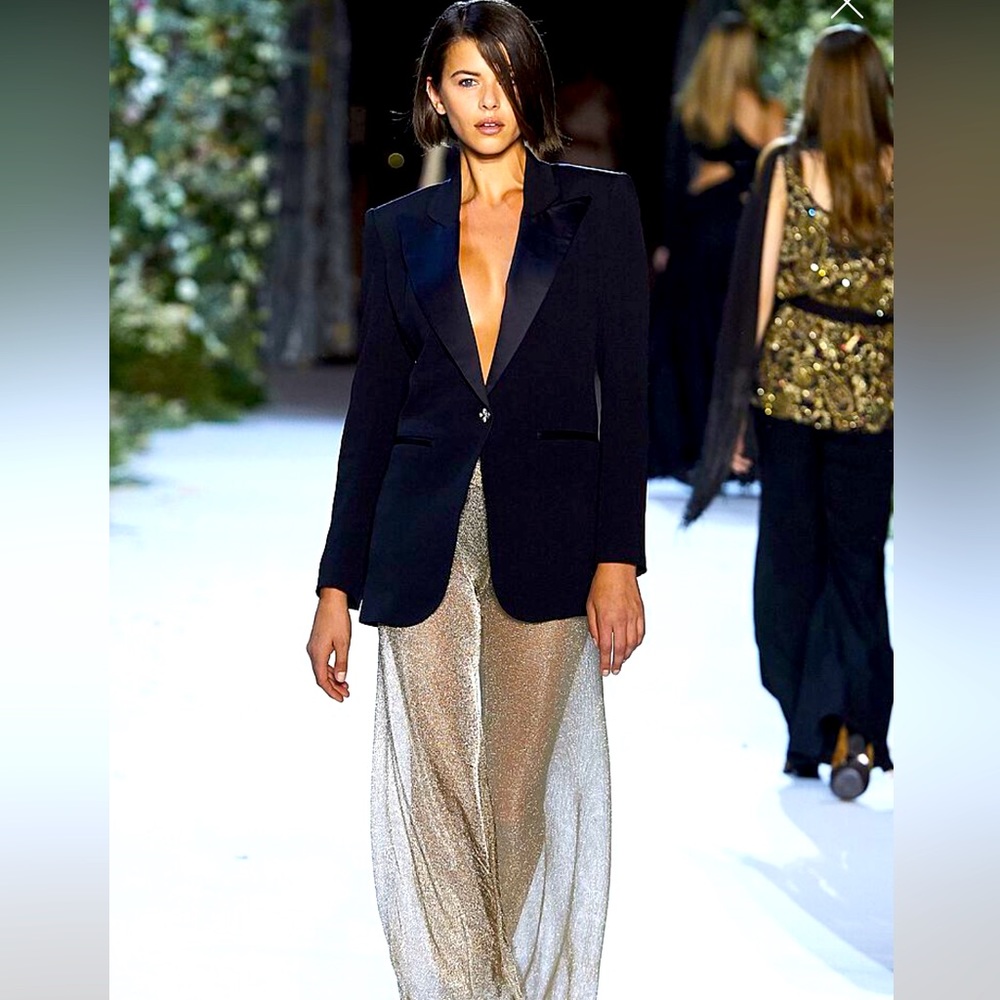 Redemption Gold Net Draped Waist Pants